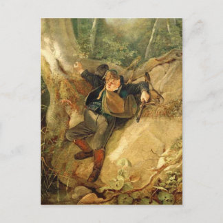 Cartão Postal Vintage-Motive, Acidente De Caça, Spitzweg