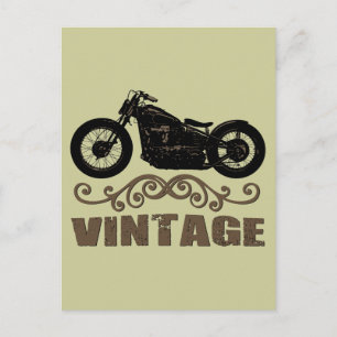 Cartão Postal Vintage Motorbike