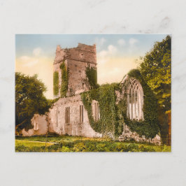 Cartão Postal Vintage Muckross Abbey Killarney Irlanda