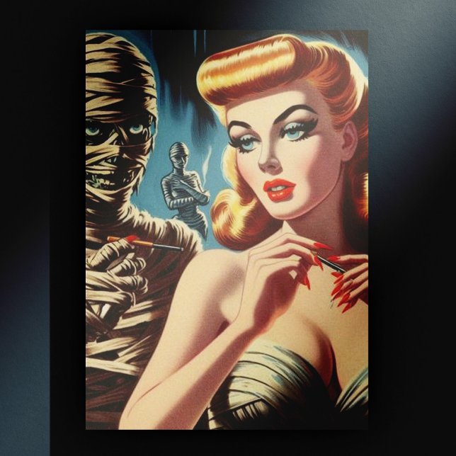 Cartão Postal Vintage Mummy Girl (Criador carregado)