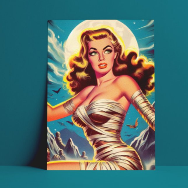 Cartão Postal Vintage Mummy Girl (Criador carregado)