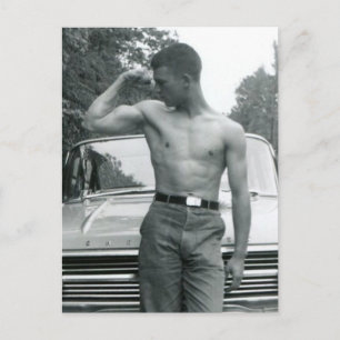 Cartão Postal Vintage Músculo