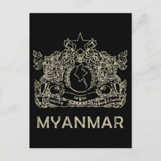 Cartão Postal Vintage Myanmar