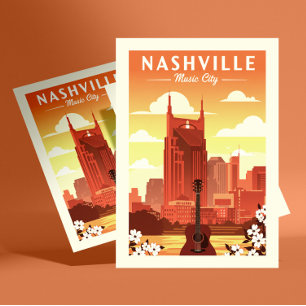Cartão Postal Vintage Nashville