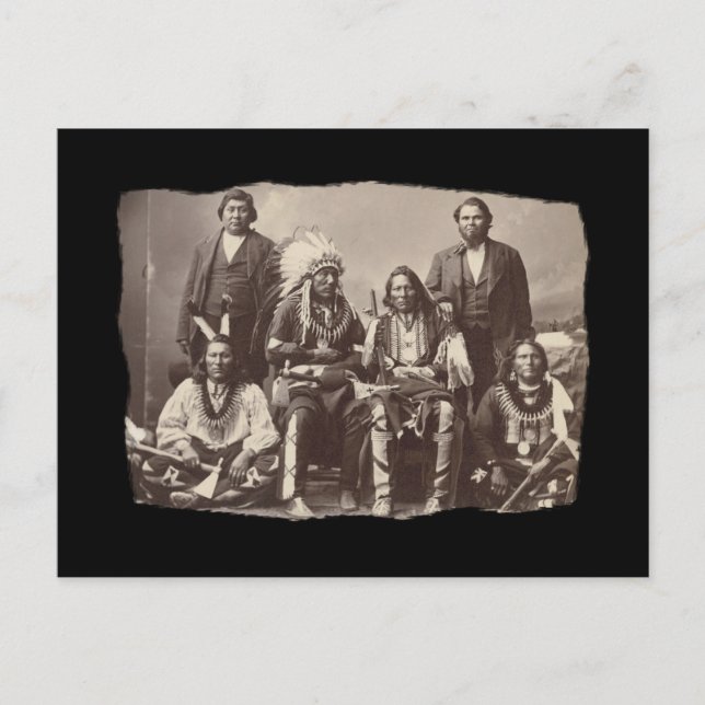 Cartão Postal Vintage Native American Bannock (Frente)