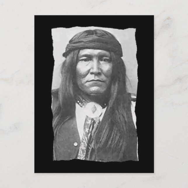 Cartão Postal Vintage Native American Cochise Apache (Frente)