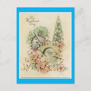 Cartão Postal Vintage Nature Scene