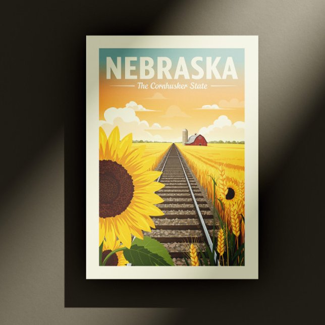 Cartão Postal Vintage Nebraska (Criador carregado)