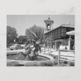 Cartão Postal Vintage Neptune Fonte Preta de Kansas