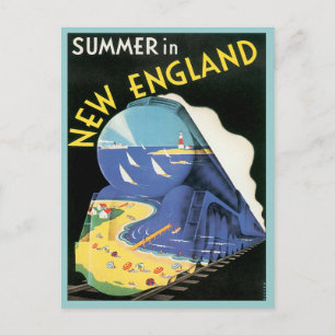 Cartão Postal Vintage New England