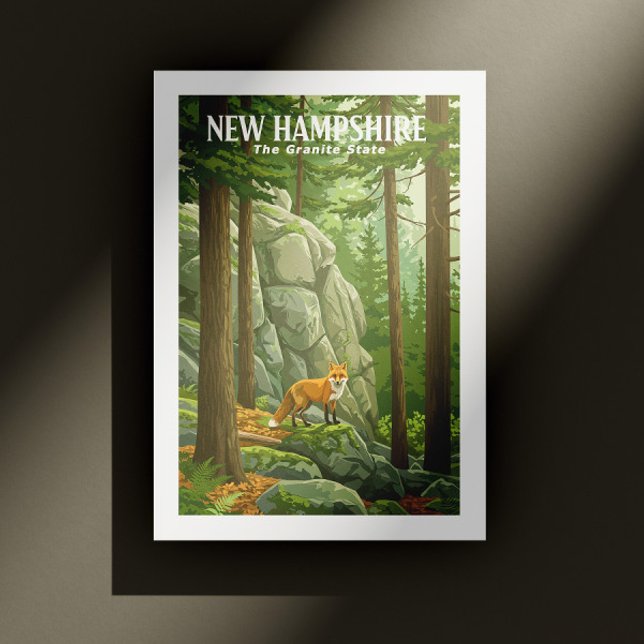 Cartão Postal Vintage New Hampshire (Criador carregado)