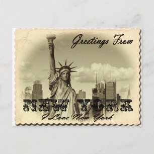 Cartão postal Vintage New York