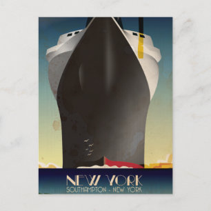 Cartão Postal Vintage New York A Southampton