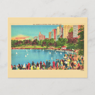 Cartão Postal Vintage New York City's Central Park Postcard