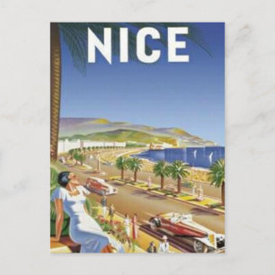 Cartão Postal Vintage Nice, França -