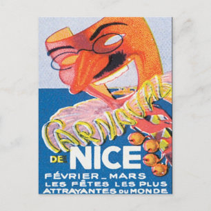 Cartão Postal Vintage Nice France Mars