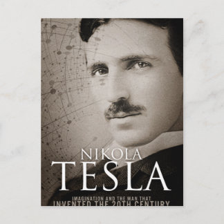 Cartão Postal Vintage Nikola Tesla