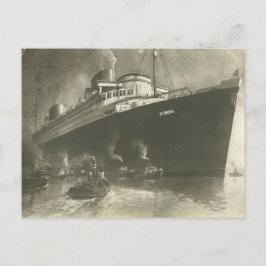 Cartão Postal Vintage Norddeutsche Lloyd D. Europa Cargo