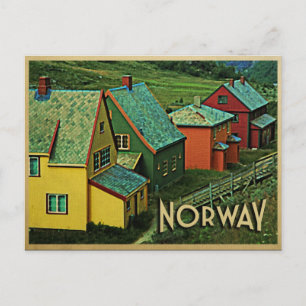 Cartão Postal Vintage Noruega