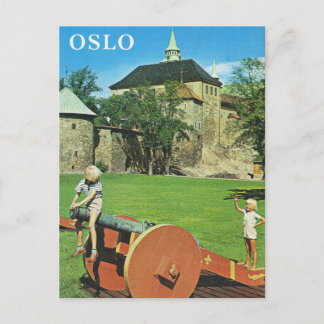 Cartão Postal Vintage Norway, Oslo, Fortificações