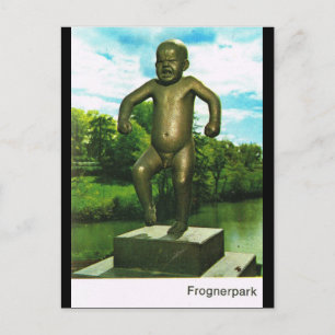 Cartão Postal Vintage Norway, Oslo, Scultura Park