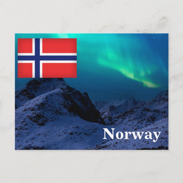 Cartão Postal Vintage Norway Viagem Turismo (Frente)