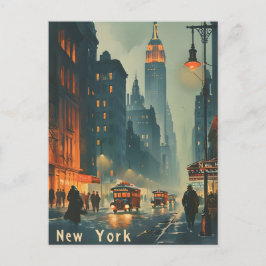 Cartão Postal Vintage Nova Iorque Empire State Building