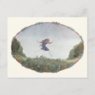 Cartão Postal Vintage Nursery Rhyme, por H. Willebeek Le Mair