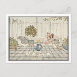 Cartão Postal Vintage Nursery Rhyme, por H. Willebeek Le Mair