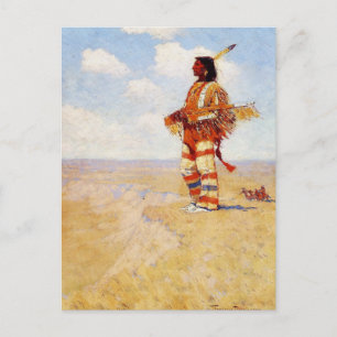 Cartão Postal Vintage O Último de Sua Raça Frederic Remington