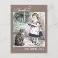 Vintage Obrigado Pela Sua Ajuda.