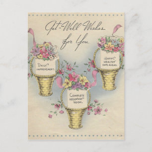 Cartão Postal Vintage Obter Boquetes 2