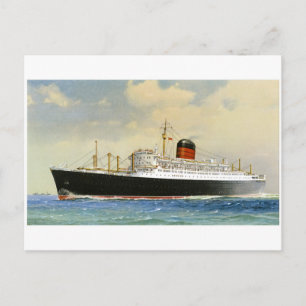 Cartão Postal Vintage Ocean Liner