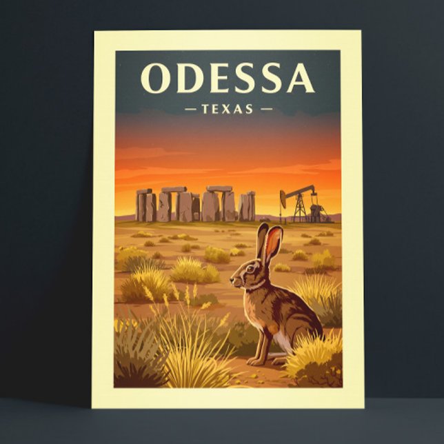 Cartão Postal Vintage Odessa Texas (Criador carregado)