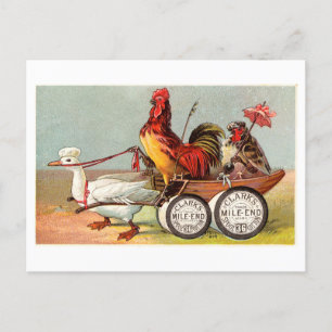 Cartão Postal Vintage Odity Clark's Mile-End Spool Cotton