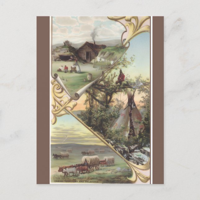 Cartão Postal Vintage Oklahoma (Frente)