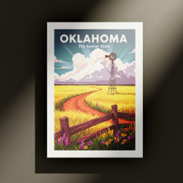 Cartão Postal Vintage Oklahoma