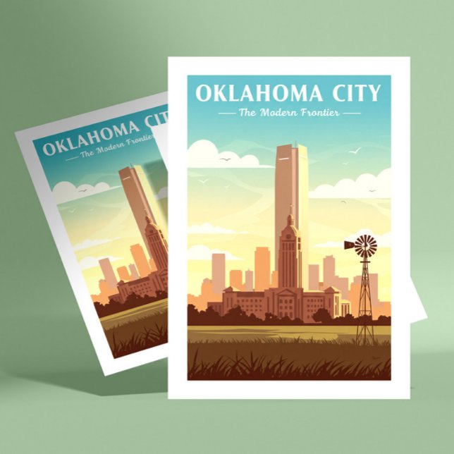 Cartão Postal Vintage Oklahoma City (Criador carregado)