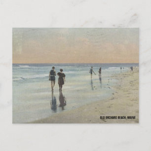 Cartão Postal Vintage Old Orchard Beach, Maine