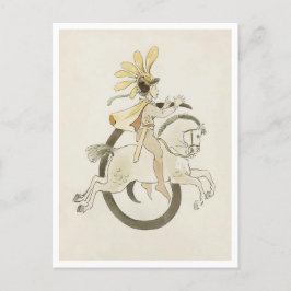Cartão Postal Vintage Ottilia Adelborg Floral Número - 6