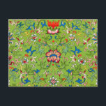 Cartão Postal Vintage Owen Jones Chinese Ornament Green Floral<br><div class="desc">Elevate your home with the exquisite detail of Owen Jones’ "Examples of Chinese Ornament, " a stunning masterpiece of 19th-century decorative design. Sourced from historical objects in the South Kensington Museum, this vibrant green floral pattern showcases the intricate symmetry and lush botanical motifs characteristic of classic Chinoiserie. The rhythmic intertwining...</div>