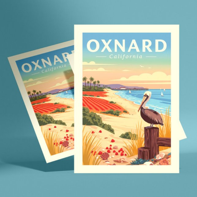 Cartão Postal Vintage Oxnard California (Criador carregado)