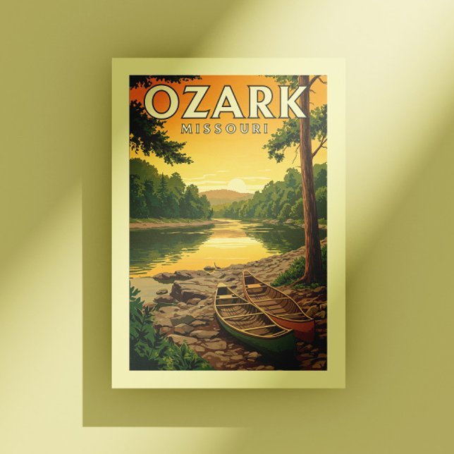 Cartão Postal Vintage Ozark Missouri (Criador carregado)