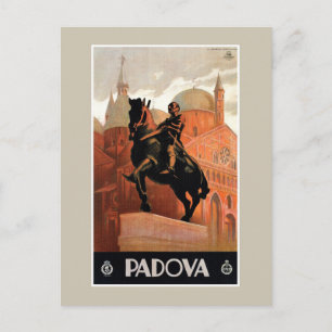 Cartão Postal Vintage Padua Padova viagem italiano
