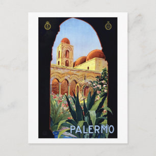 Cartão Postal Vintage Palermo Sicilia
