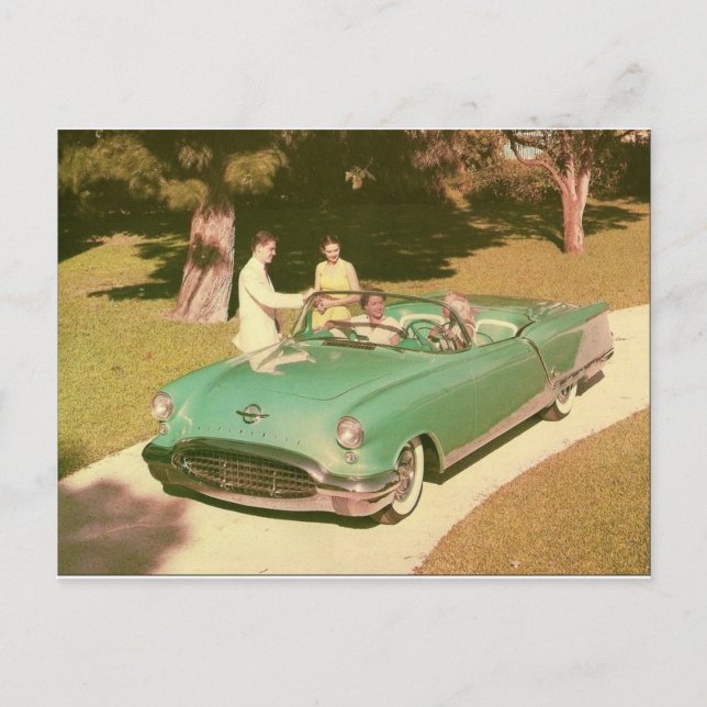 Cartão postal Vintage para anúncios móveis (Frente)