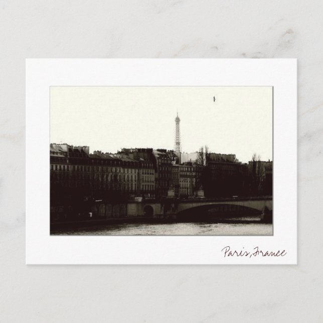 Cartão postal Vintage Paris (Frente)