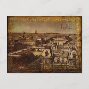 Cartão postal Vintage Paris