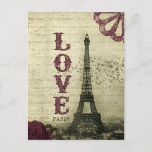 Cartão Postal Vintage Paris