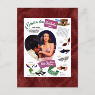 Cartão postal Vintage Paris